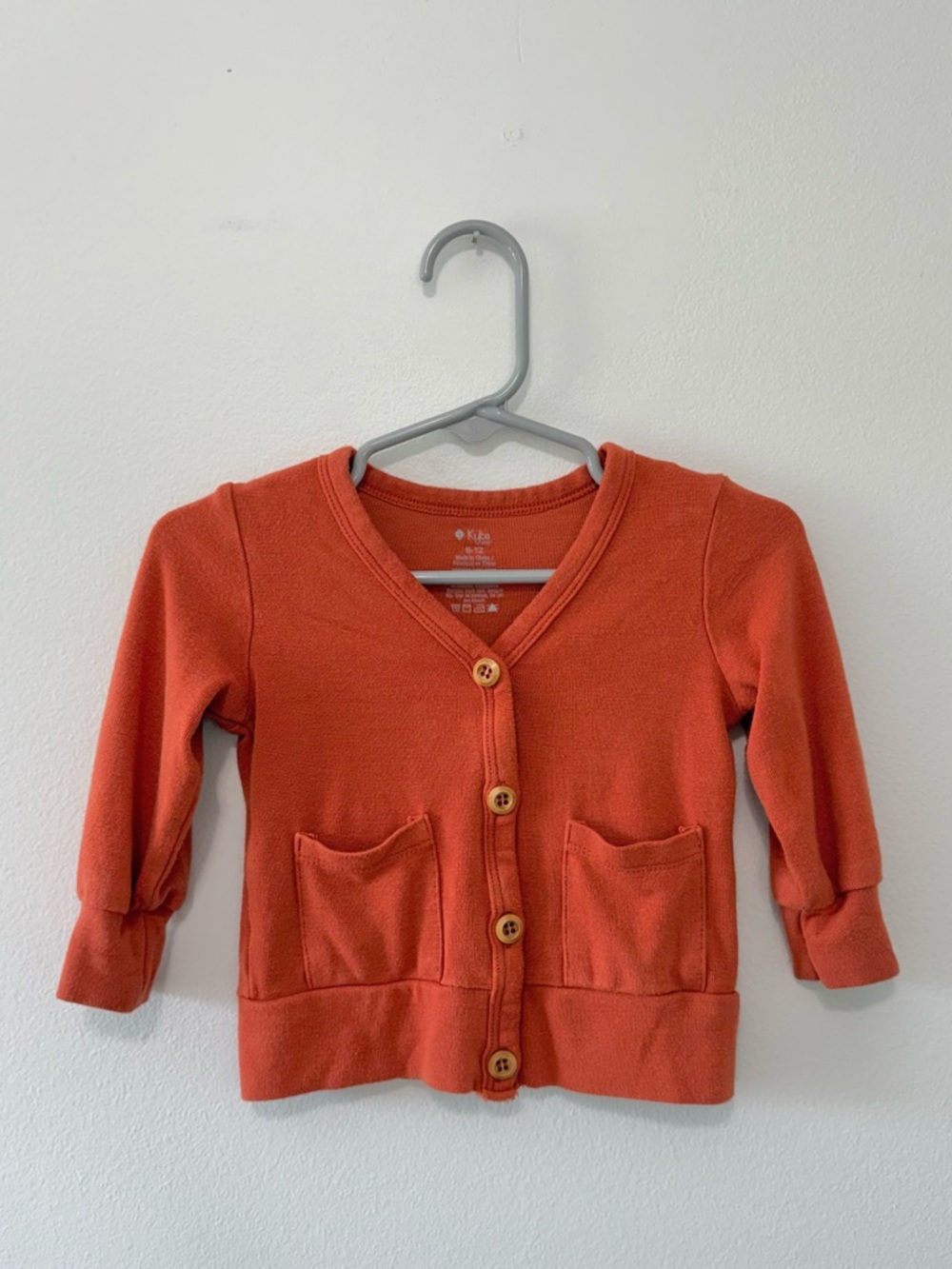 Kyte Baby Orange Button Down Cardigan
